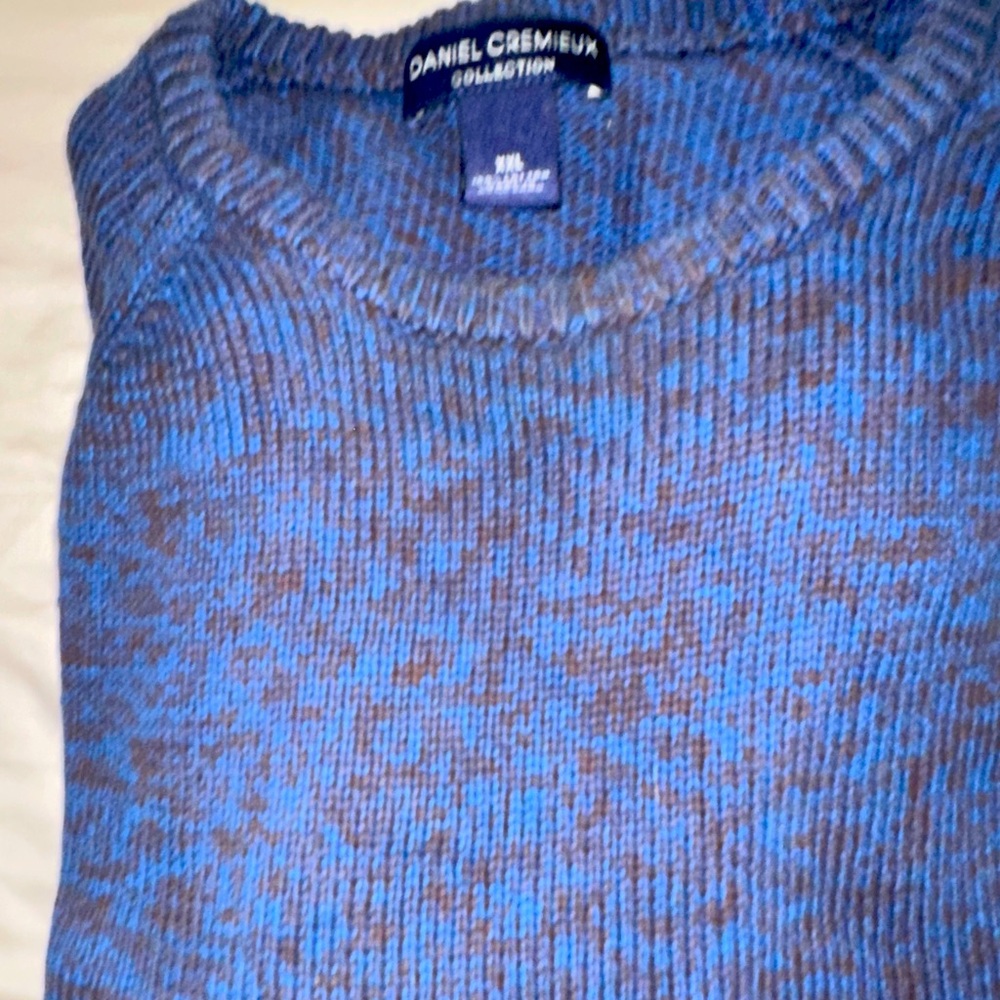 Men’s XXL, cotton crewneck sweater, long sleeve. Daniel Cremieux